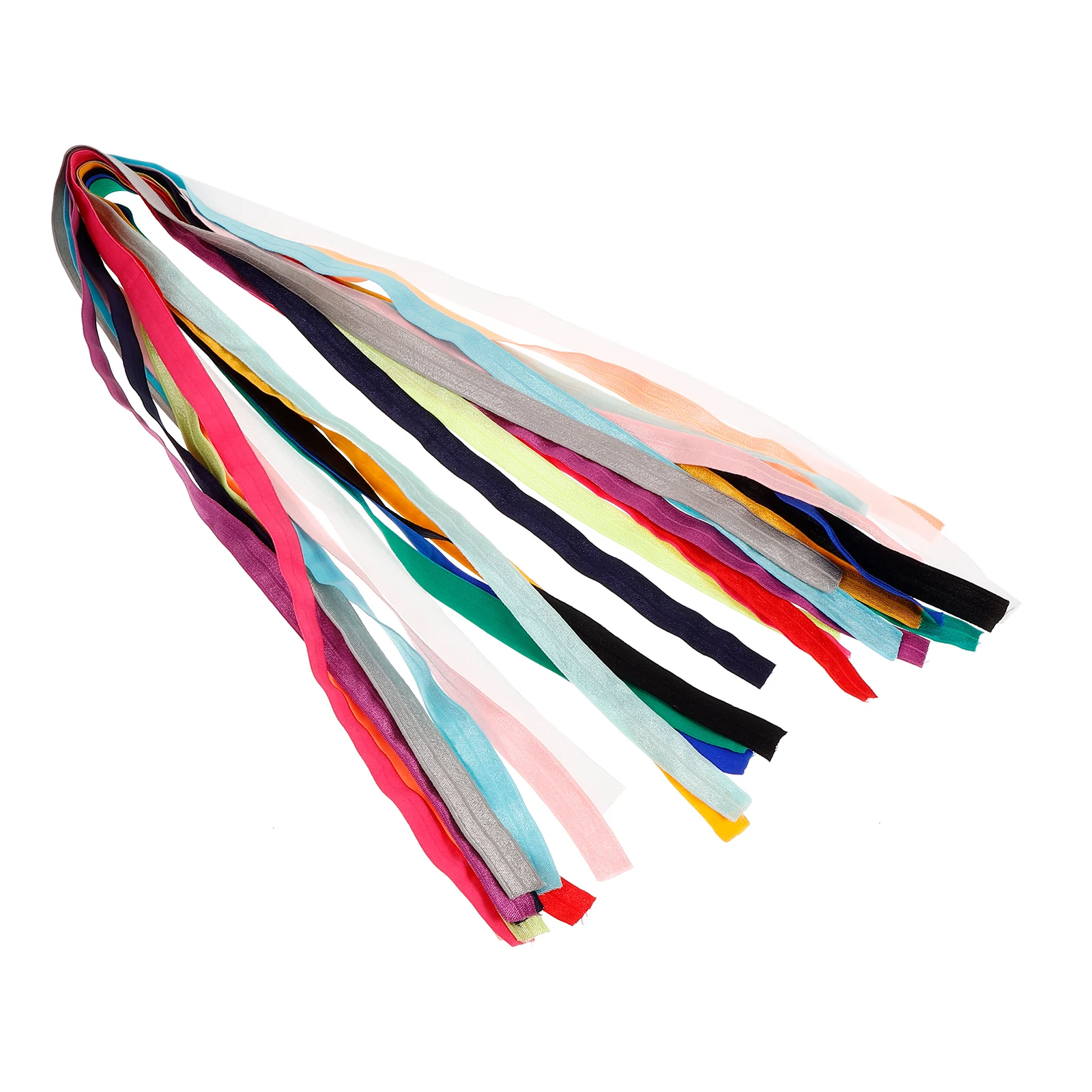 

15 Rolls Ribbon 1M Colorful Rubber Stretch Sewing Band Soft Durable DIY Craft Sewing Bands Spool Knitting