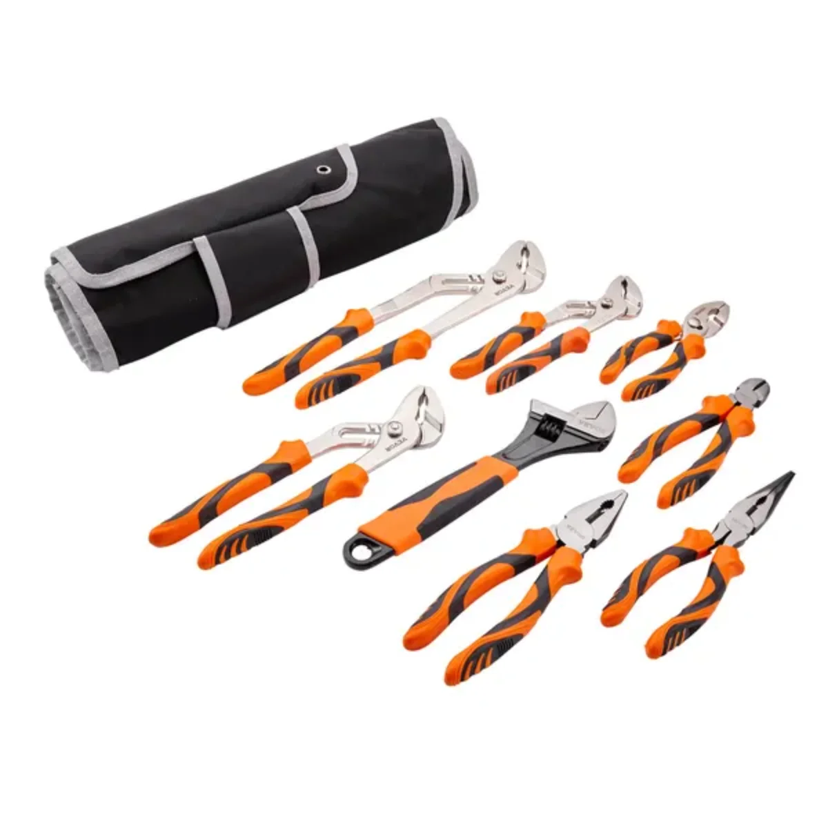 vevor-8-piece-tool-set-high-carbon-steel-pliers-wrench-with-tool-bag