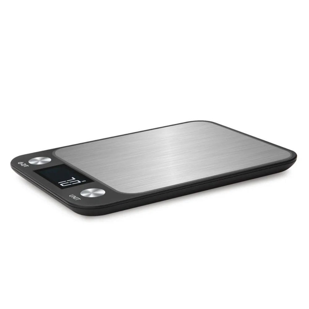 Stainless Steel Electronic Kitchen Scale Rechargeable LED Display Baking Scales Thin Convertible Units Food Scales Coffee Bean
