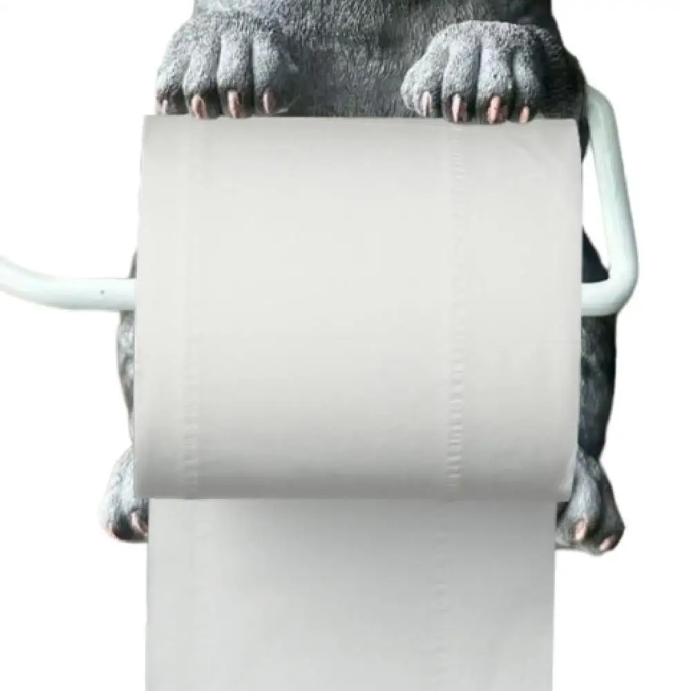 

Cat Toilet Paper Holder Cat Toilet Roll Holder Wall Mounted Roll Rack Cute Dispenser for Dorm Home RV Restroom Travel Kitchen