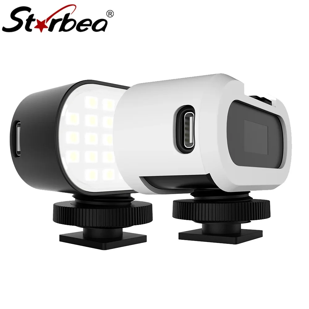 Strbea 800 LUX LED Photography Video Light Photo Studio Lamp Kit Rechargeable Lights With 6 Colors Swatches For Live Stream