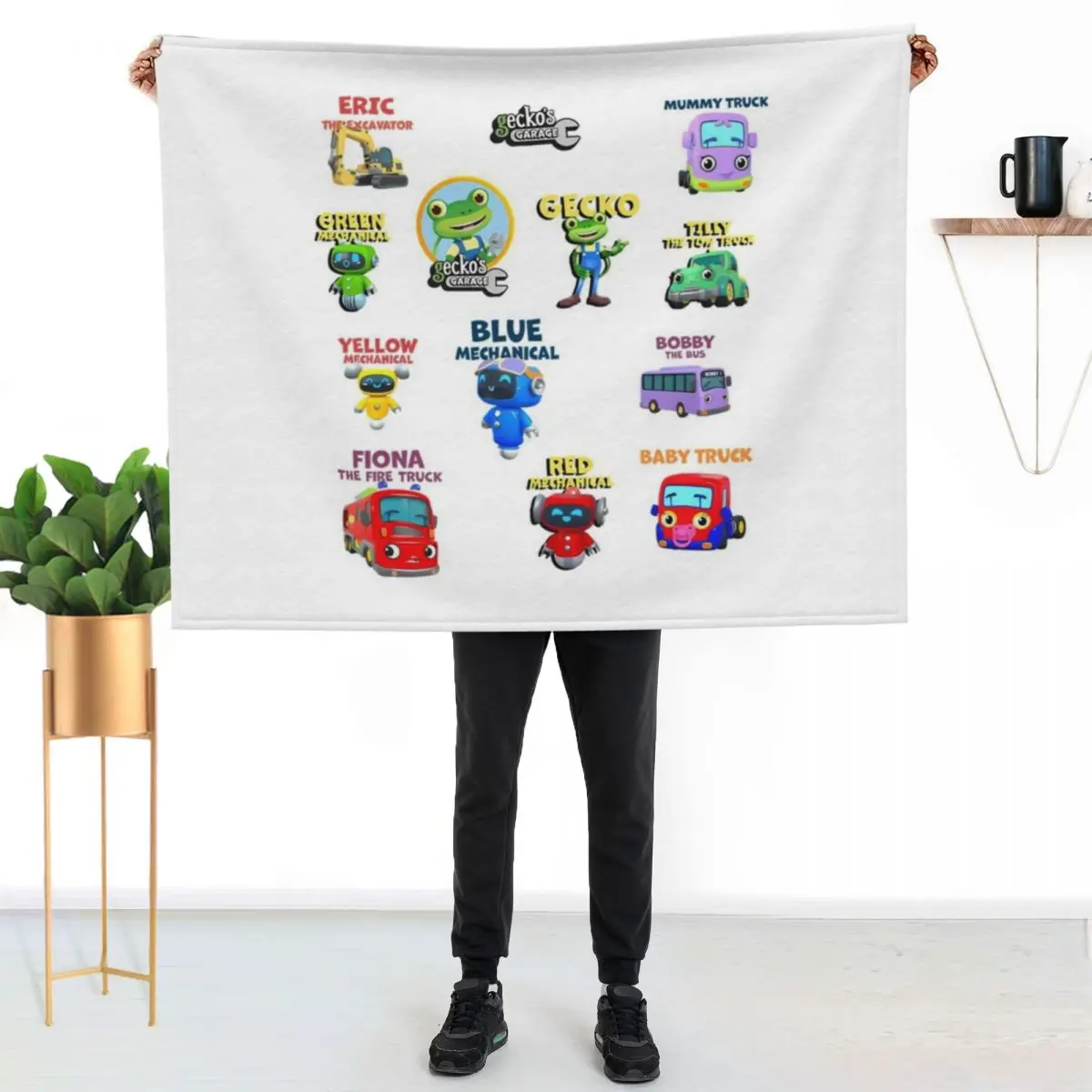 Garage Geckos Pack 13 GECKO FOR Garage Geckos Throw Blanket Sofas blankets and throws Thin Large Cute wednesday Blankets