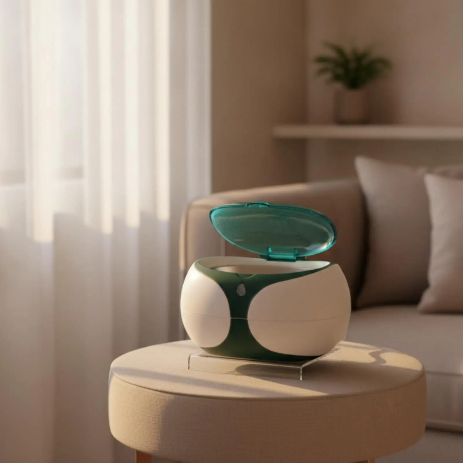 Sound Wave Jewelry Cleaner Easy to Use Jewelry Cleaning Machine Sound Wave Cleaner with Transparent Lid One-Button for Home