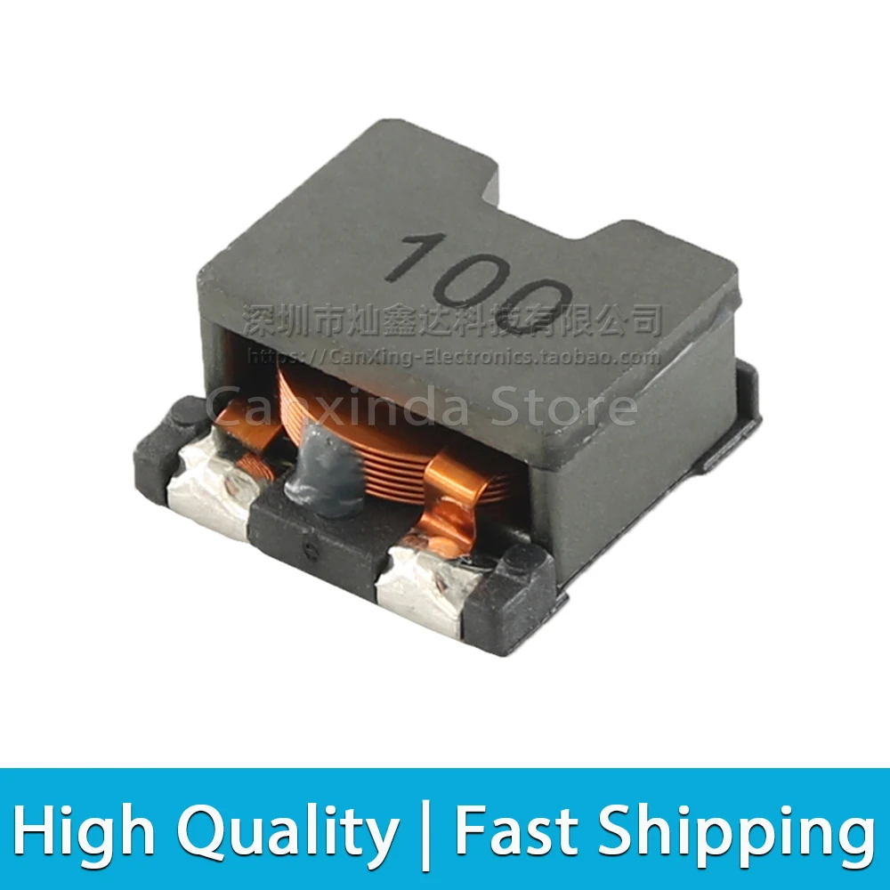 5pcs SMD SMT Power Inductor Inductance 10uH 7.2A High Current Flat Copper Filter Low Profile Replace SER1360-103KLD