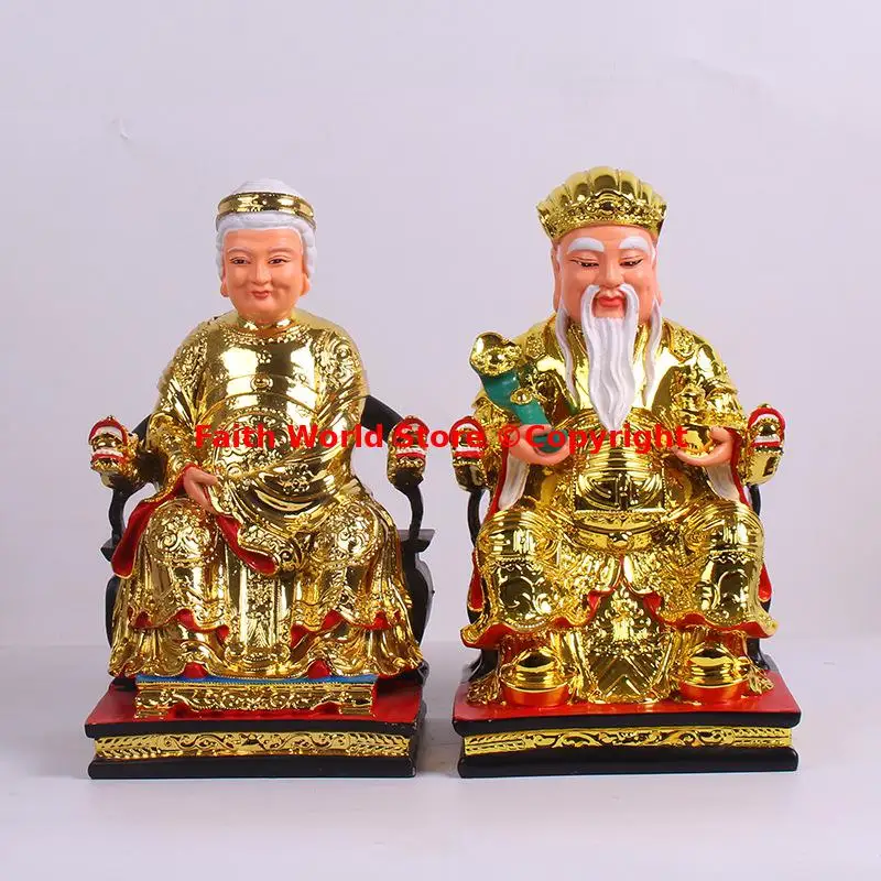 Southeast Asia HOME Good Luck buddha God TU DI GONG TU DI PO CAI SHEN home company store Efficacious Talisman Recruit money