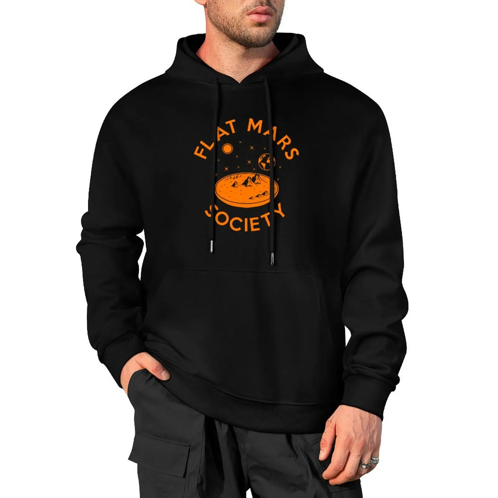 

Flat Mars Society Pullover Hoodie anime clothing streetwear men men's sweat-shirt new features of hoodies & sweatshirts