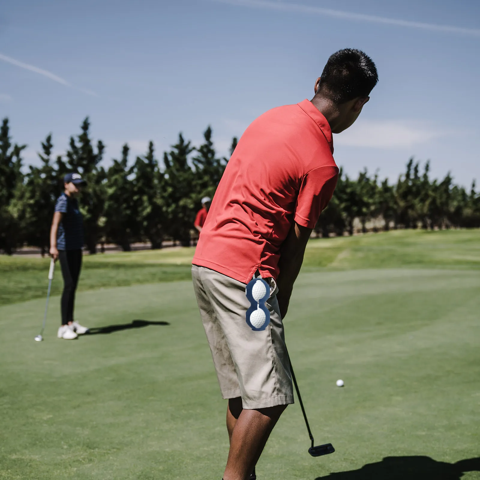

2 шт. силиконовые держатели для мячей для гольфа, двойные держатели для хранения мячей, портативные износостойкие клипсы-брелоки, аксессуар для сумки для гольфа, высокое качество
