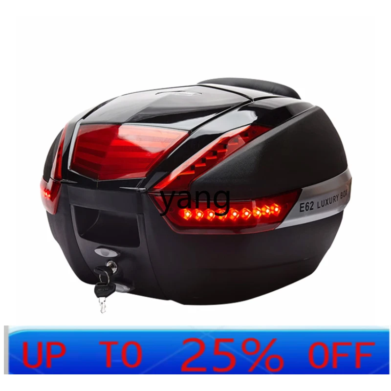 

CX motorcycle trunk, electric car trunk, battery car, extra large, full helmet belt.