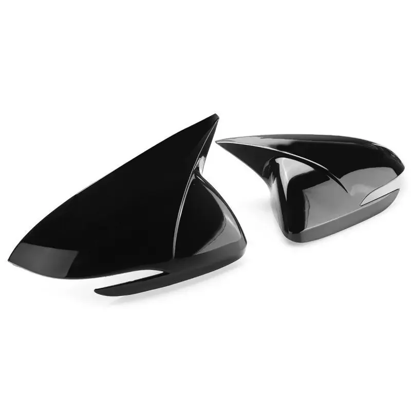 Rear View Mirror Cover For Hyundai Accent Solaris I30 2017-2022 OX Horn Rearview Car Caps Shell Trim Carbon Fiber Look Exterior