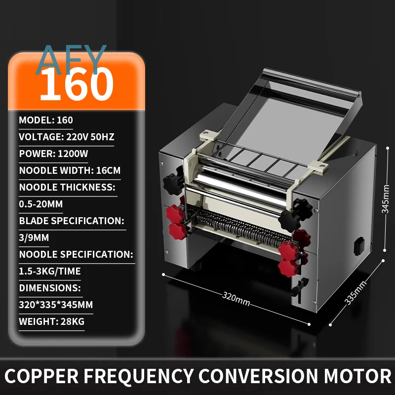 Electric Noodle Pressing Machine for Commercial and Home Use Fully Automatic Desktop Dough Kneader High Speed Noodle Maker