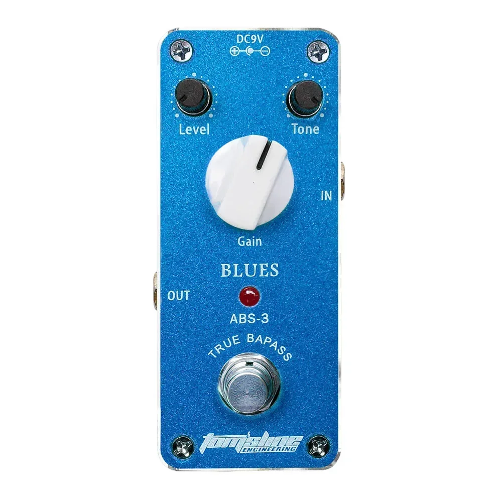 Aroma ABS-3 Blues Distortion Pedal Electric Guitar Effect Pedal Aluminum Alloy Housing True Bypass Guitar Parts & Accessories