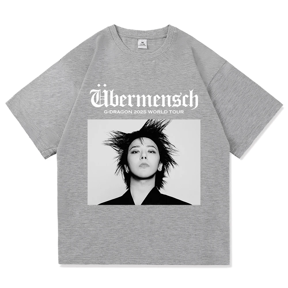 G Dragon Übermensch T Shirt Men/Women Aesthetic Funny Letter Print