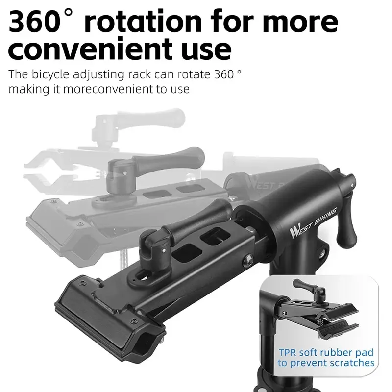 WEST BIKING składany stojak do naprawy rowerów naprawa rowerów ze stopu aluminium rama Maintanance regulowany stojak do przechowywania rowerów