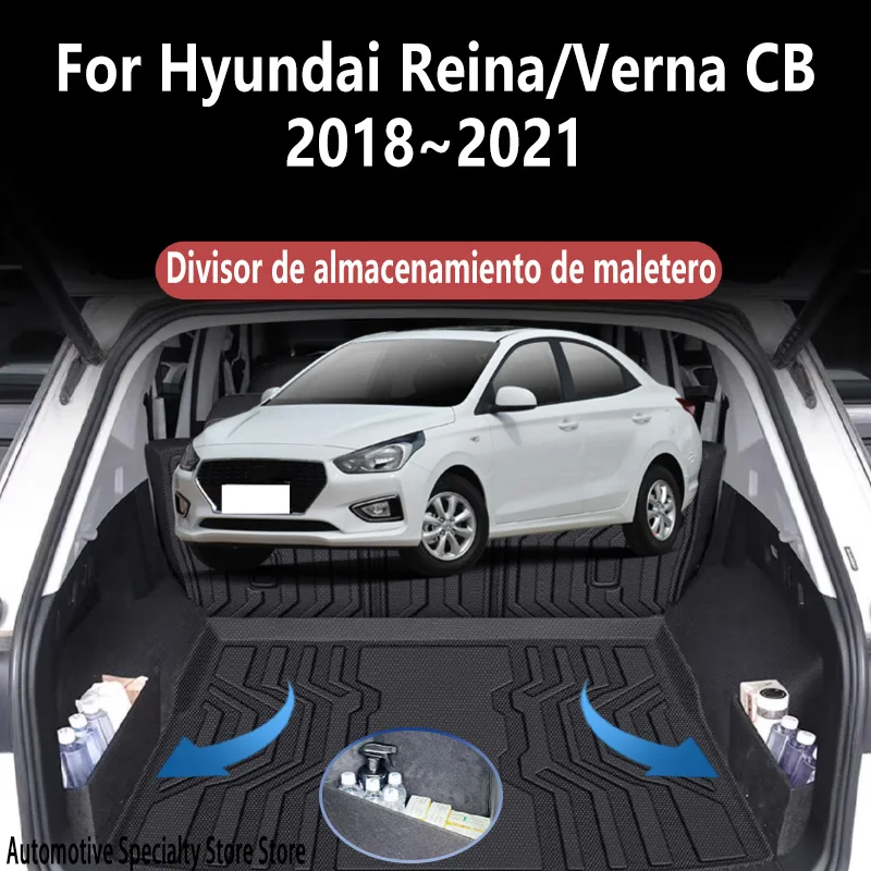 

For Hyundai Reina Verna CB 2018~2021 20 Trunk Storage Partition Thickening Storage Auto Interior Parts Organizer Car Accessories