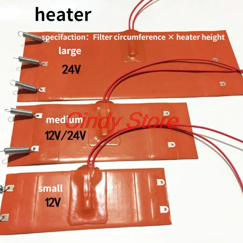 1PC 12V/24V Diesel Fuel Filter Heater Silicone Heat Pad for Automobile Fuel Tank Heating Preheater Car Fuel Engine Accessories