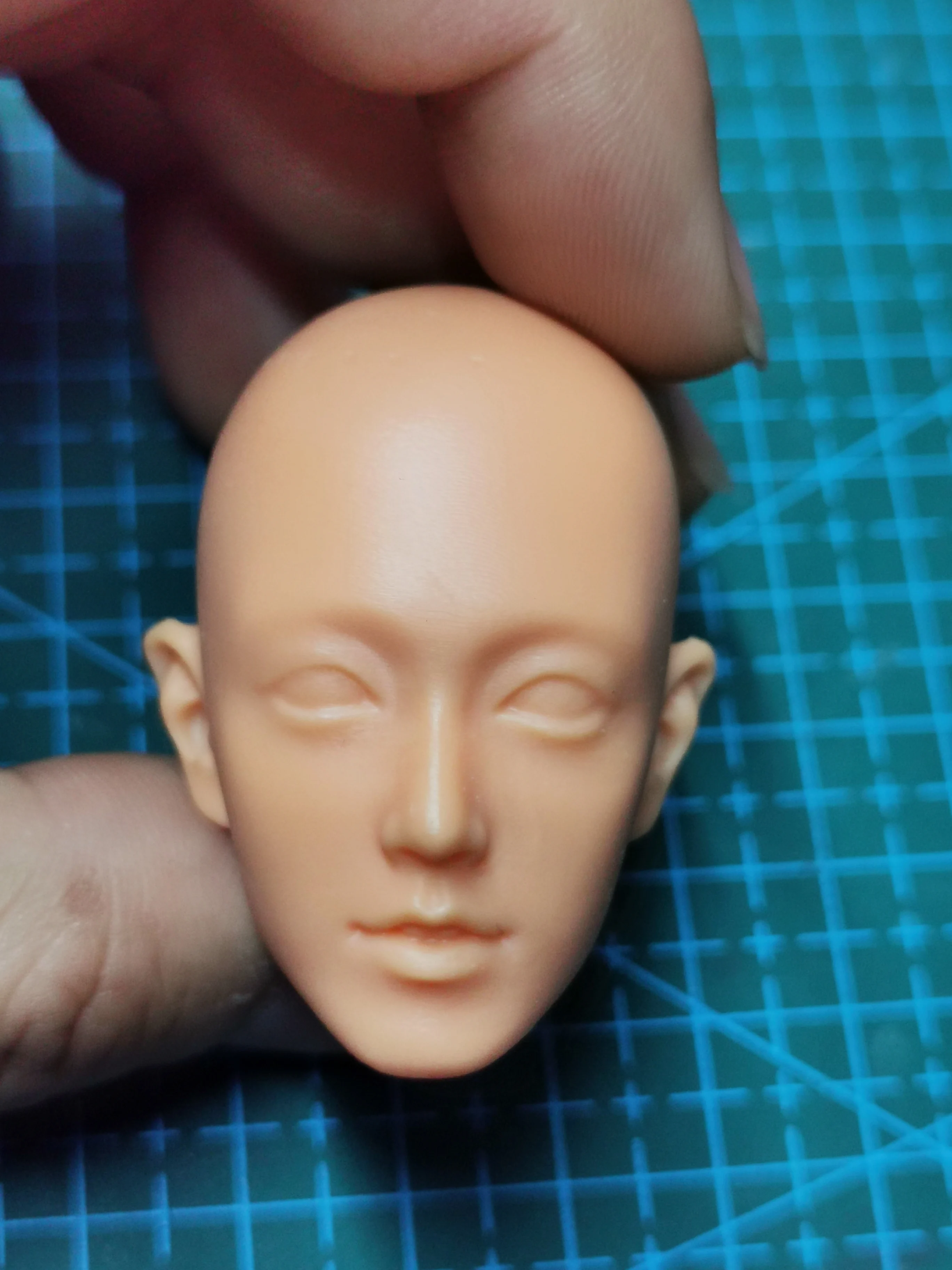 

Sean Xiao Male Head Sculpture Carving 1:6 1:18 1:12 Asia Star Unpainted Model Fit 12'' Action Figure Body Soldierl Toys