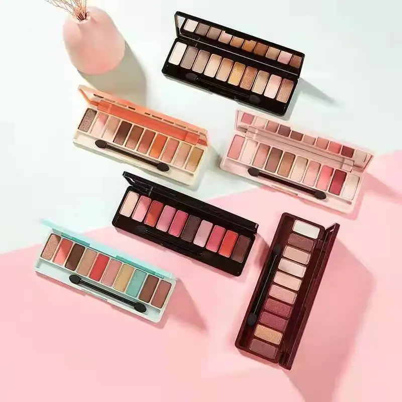 Affordable Student-Friendly Ten-Color Eyeshadow Palette Waterproof Sweatproof Smudge-Proof Super Popular Multi-Specification Set