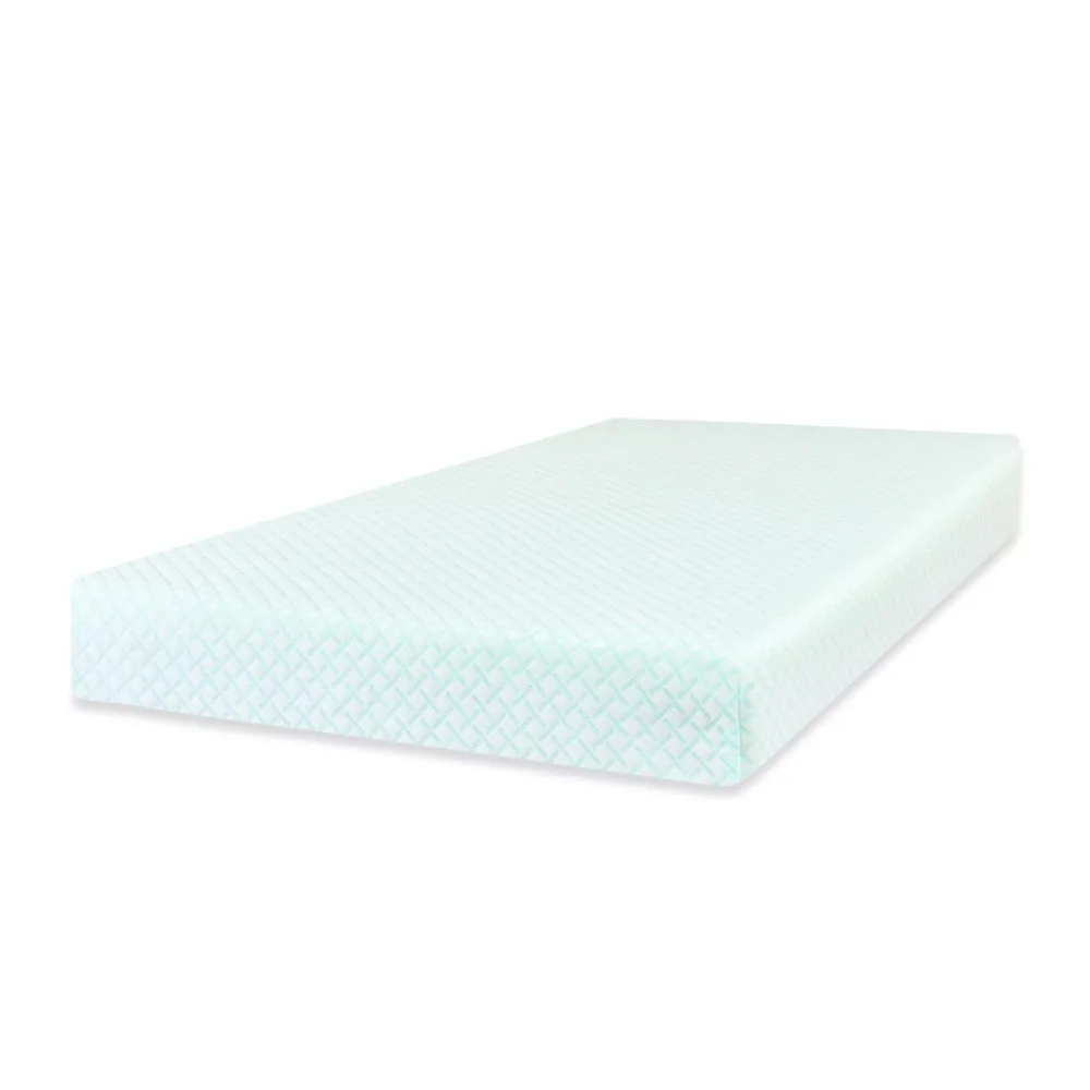 Matelas amusant 2023, 6 pouces, hybride de mousse et Végét, jumeau, bleu