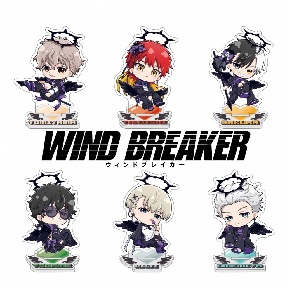 Anime WIND BREAKER Fallen Angel Ver Double Sided New 10cm Acrylic Stand Keychain  Stand Haruka Sakura Hajime Desk Decor Gift