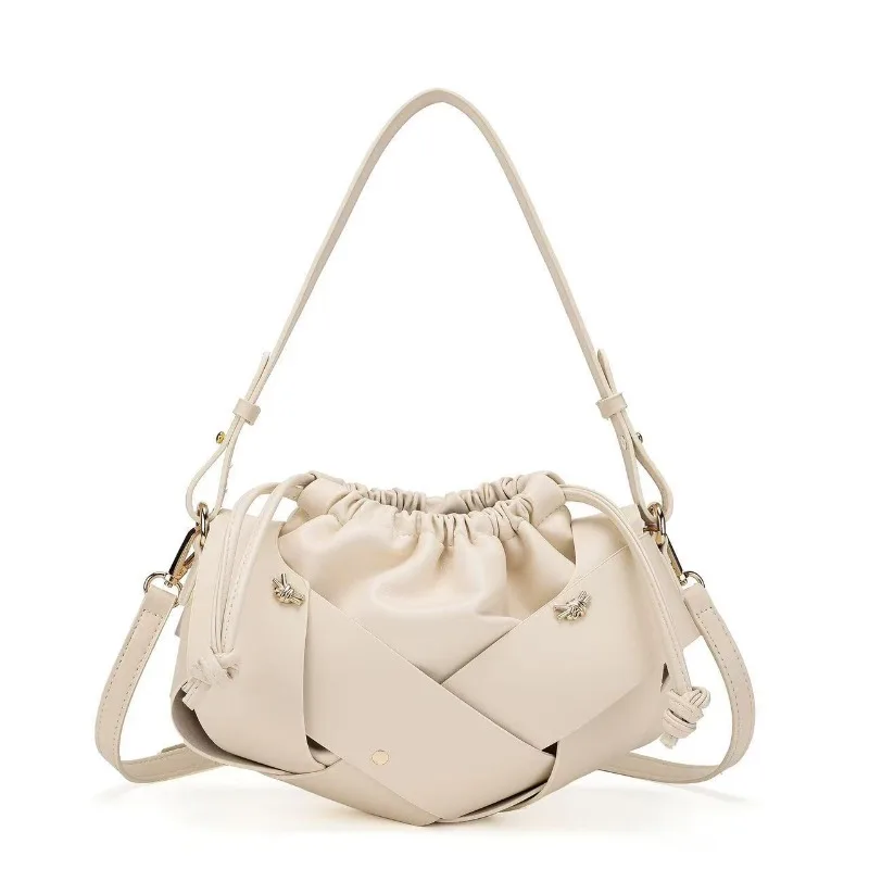 

Women's Diaper Bag High-End Minimalist Leather Satchel Stylish Clutch Mini Handbag Classic Designer Paris Commuter