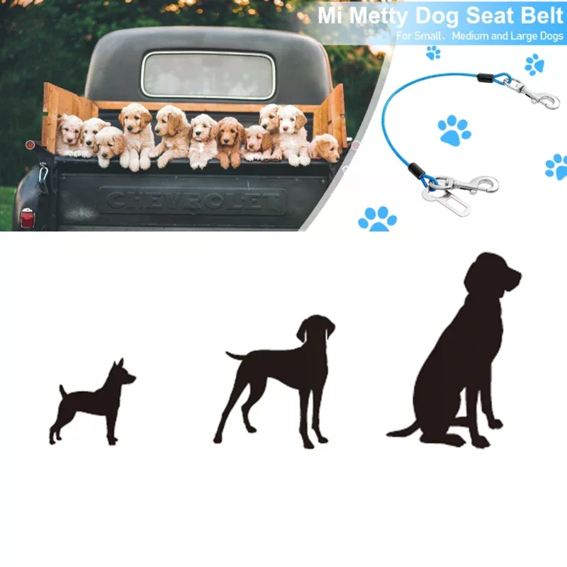 Universal Car Dog Safety Leash Pet Vehicle Anti-bite Wire Rope Dog Seat Belt For Dogs Travel Traction Collar Harness Supplies