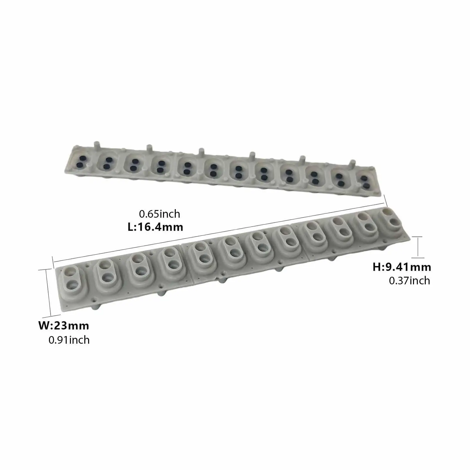 Gray Silicone Conductive Keyboard Pad 12 Keys Strip Button Repair Contact for Digital Piano Compatible with PA2X PA80 PA4X view 6