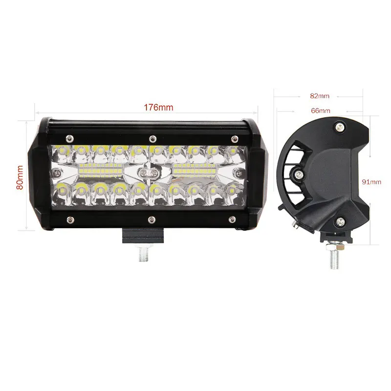 

Pop 2pcs Car LED Bar Worklight 60W Offroad Work Light 12V Spot Lighting Lamp 4x4 LED Tractor Headlamp Bulbs Spotlight Truck ATV