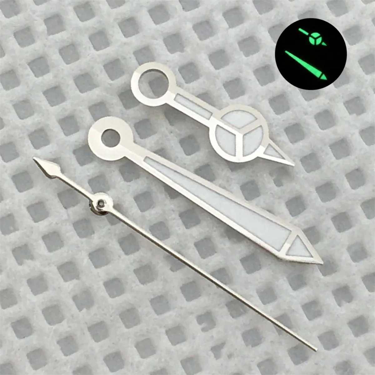 Bliger นาฬิกา NH35สีเงินสีทอง, สีเขียวเรืองแสงสีเขียวสำหรับเปลี่ยนนาฬิกาด้วยมืออุปกรณ์เสริม