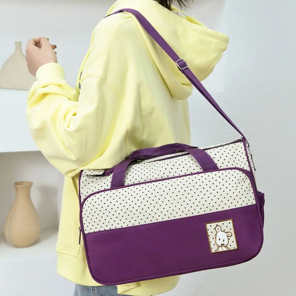 

5 шт./компл., новая большая вместительная сумка для мамы, многофункциональная сумка через плечо с медведем, водонепроницаемые сумки через плечо для мамы