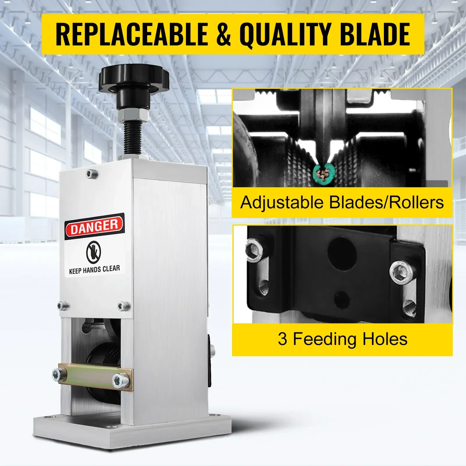 Sihao 1.5-25mm Manual Copper Wire Stripping Machine Metal Recycle Tool Stripper Cutters Cable Stripping Equipment