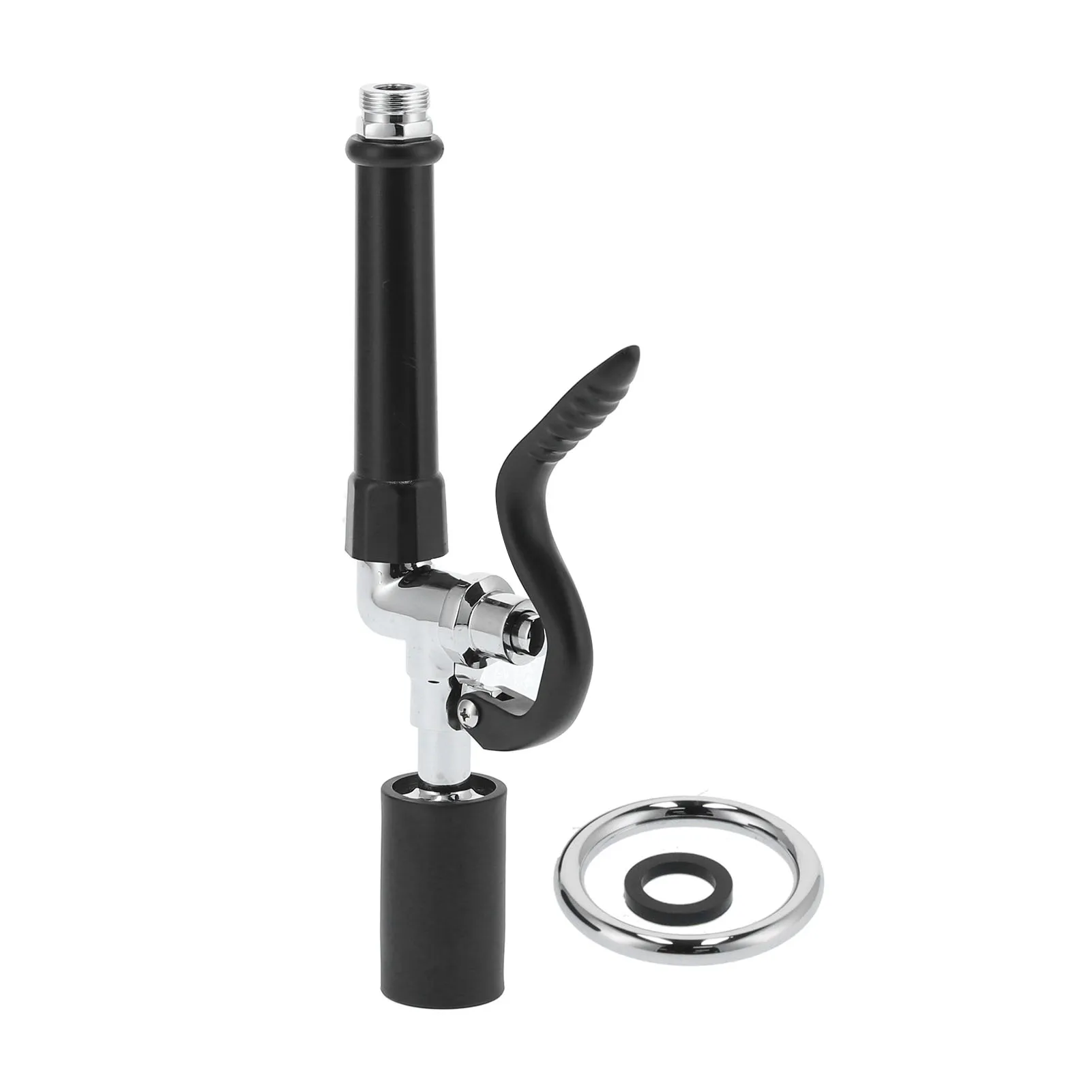 Spruzzatore per rubinetto ad alta pressione Ristorante Rubinetto per risciacquo commerciale Kit testa valvola di spruzzo Testa di spruzzo per rubinetto per risciacquo nero