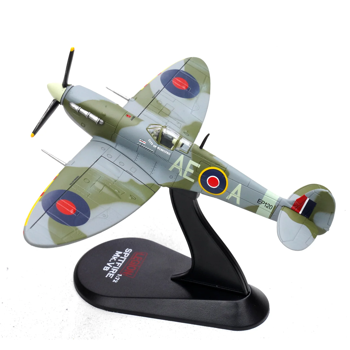 

1: 72 L14618LB British Spitfire Fighter Model MK Vb AE-A 402 Squadron 1943 Alloy Model Aircraft