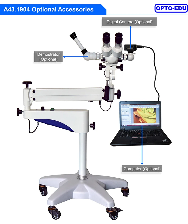 OPTO-EDU A43.1904 ulus ous Zoom 0.4x-2.75x Support universel