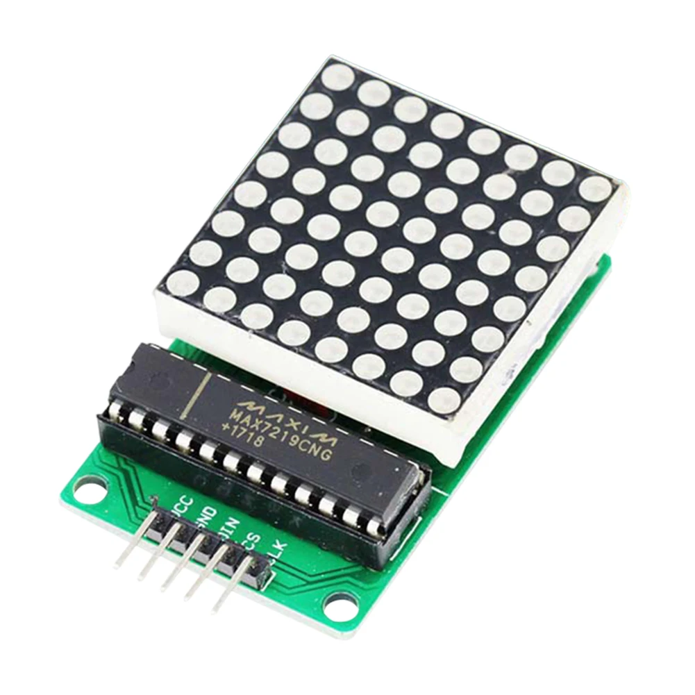 MAX7219 8x8 Dot Matrix Module MCU LED Display Control Module Microcontroller Module 5V with Input Output Interface Common Cathod