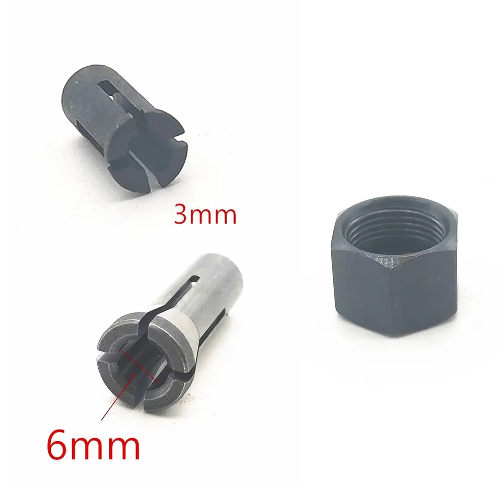 

Router Bit Collet Chuck Collet Nut For 906 763620-8 3mm 6mm 763627-4 GD0603 GD0601 For Power Tool Engraving Milling Cutter