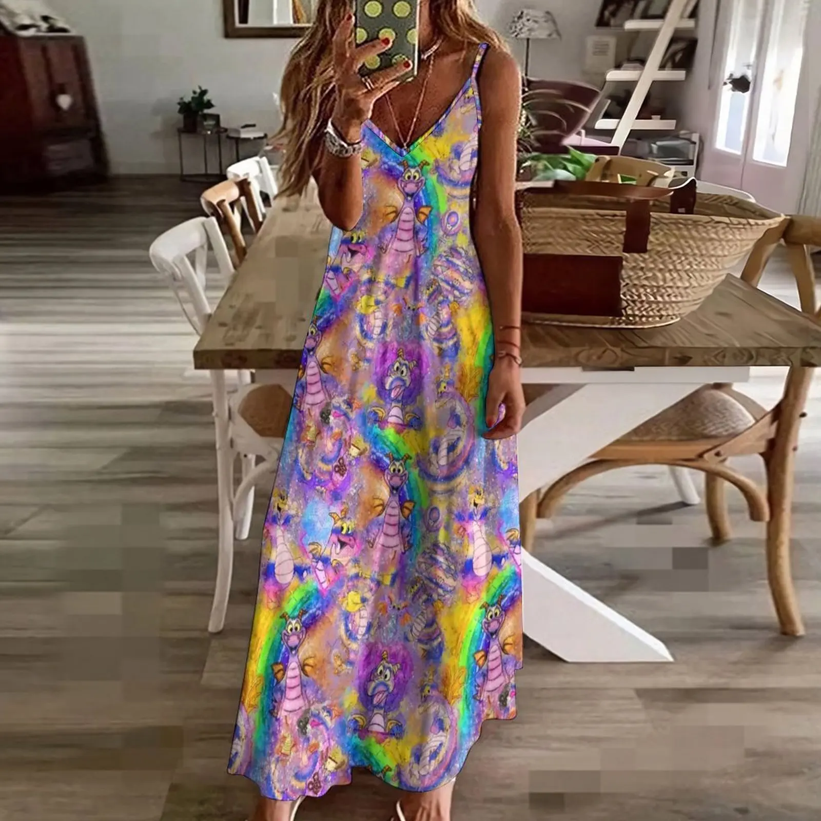 Figment Watercolor Rainbow Sleeveless Dress Dresses evening dresses luxury 2023