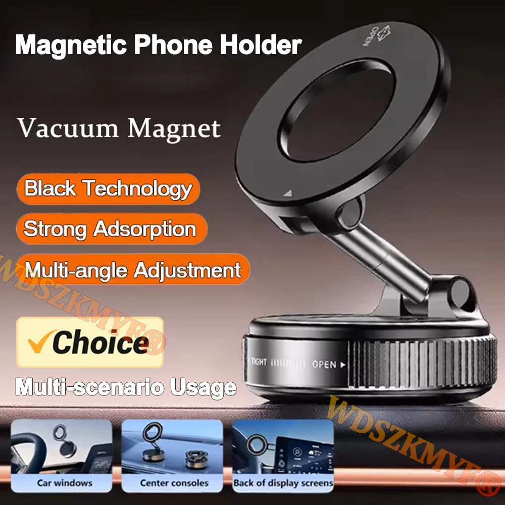 

Многоугольная регулировка, вакуумный магнит, кронштейн для телефона, сильный магнитный дизайн, складной автомобильный держатель для навигационной подставки