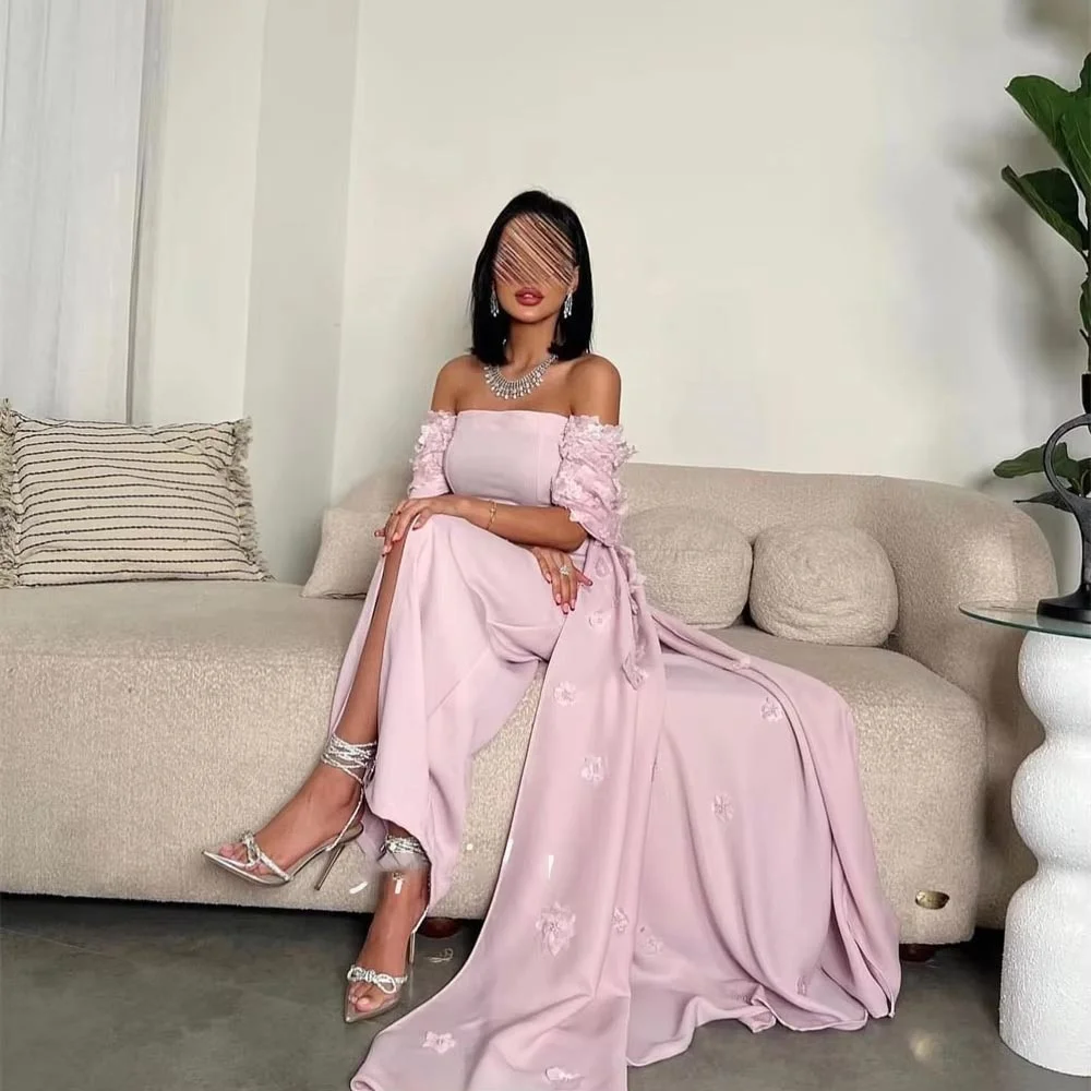 فستان سهرة مزين بالزهور ساحر مخصص رائع برقبة قارب فستان حفلة موسيقية قبالة الكتف فستان حفلة موسيقية فستان سهرة