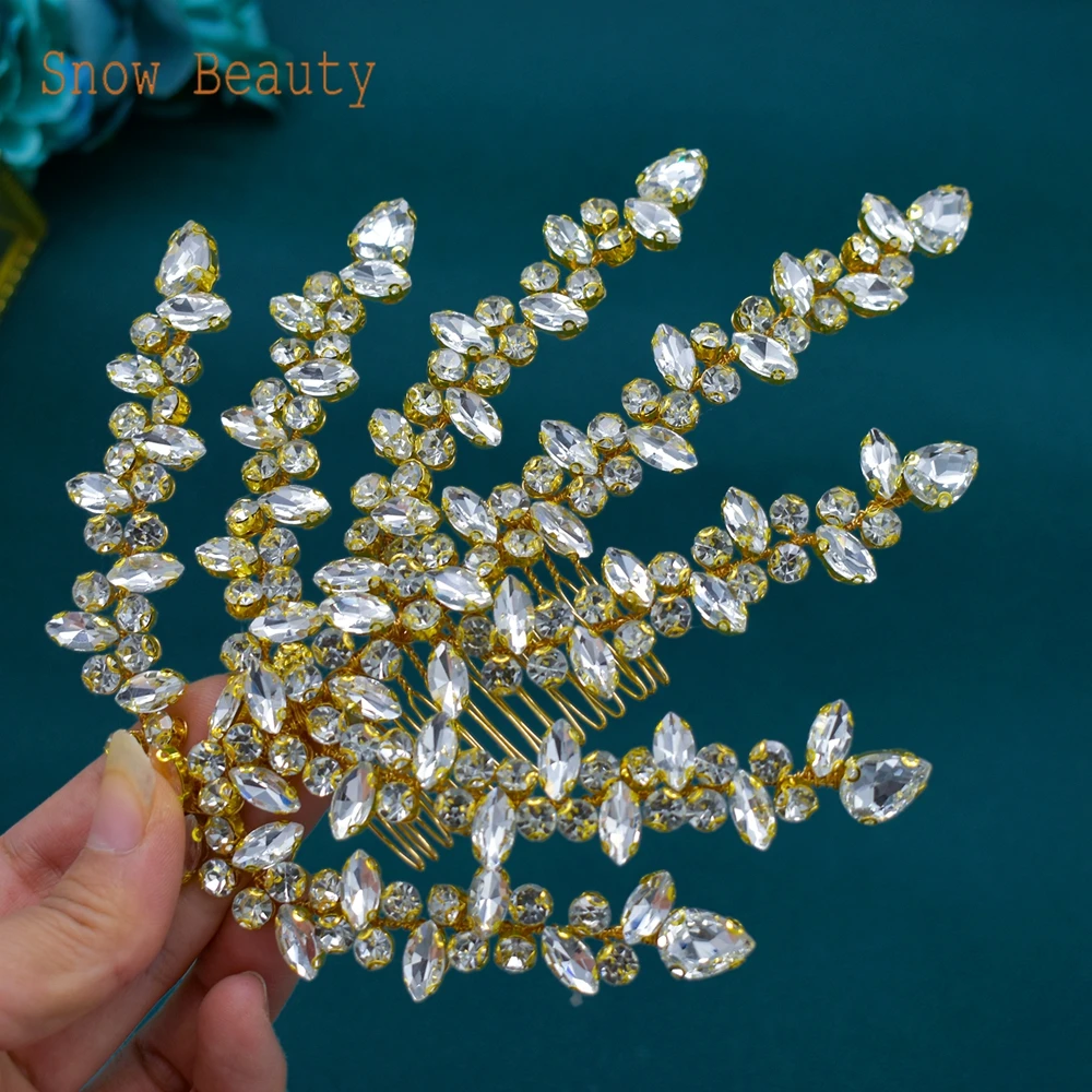 

DZ031 Wedding Hair Accessories Crystal Hair Combs for Women Bride Headpiece Party Jewelry Bridesmaid Gift Bridal Tiara Headwear