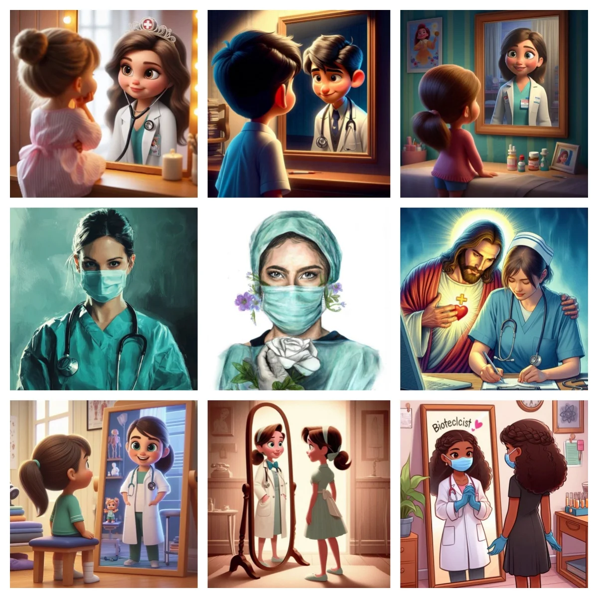

5D Diamond Art Painting Doctors And Nurses Medical Student DIY Mosaic Home Decor Full Square/Round Gem Embroidery Kids Gifts