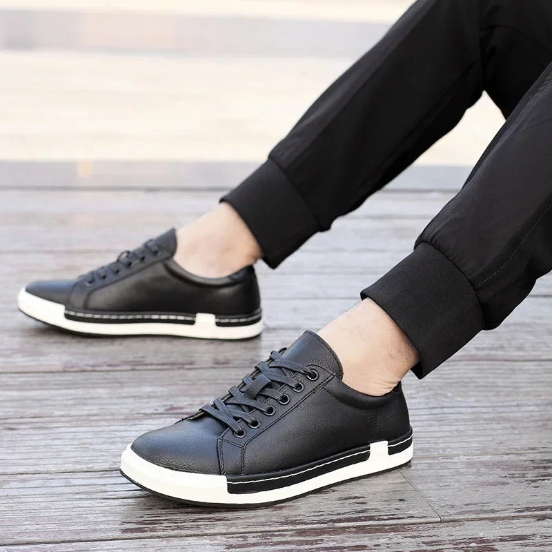 Men Leather Casual Shoes Men Sneakers  Autumn Brand Mens Suede Shoes Comfortable Flat Male Footwear Zapatillas Hombre 2024