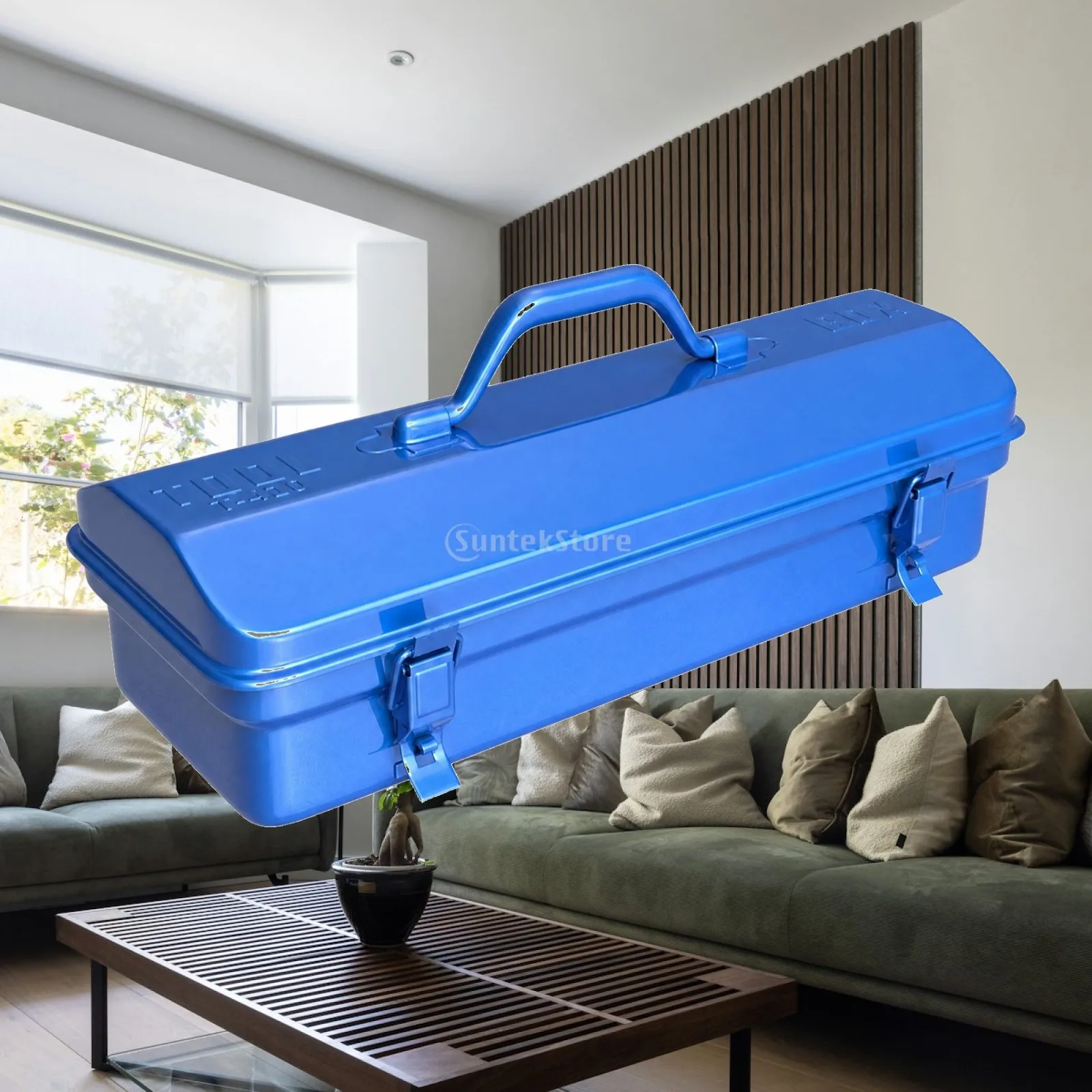 Rectangular Metal with Clasps Sturdy Handheld Versatile for Maintenance, Home Projects, Workshop