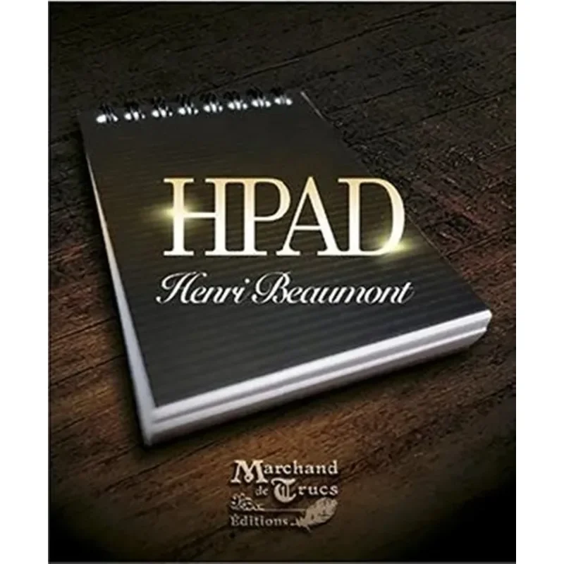 HPad By Henri Beaumont (DVD with Gimmick ) Magic Tricks Professional A7 Notebook Magic Props Close Up Stage Magia Mentalism