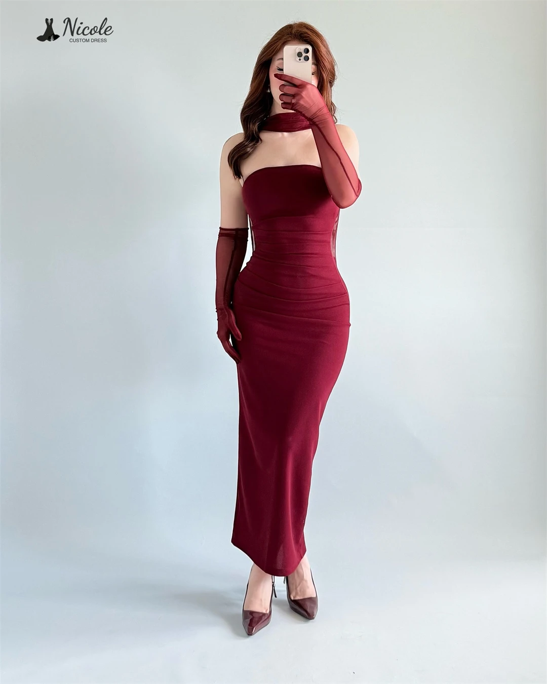 Nicole falda de cola de pez vestidos elegantes de mujer para vestidos de fiesta de boda mujer 2025 vestido de noche hecho a medida para mujer con hombros descubiertos