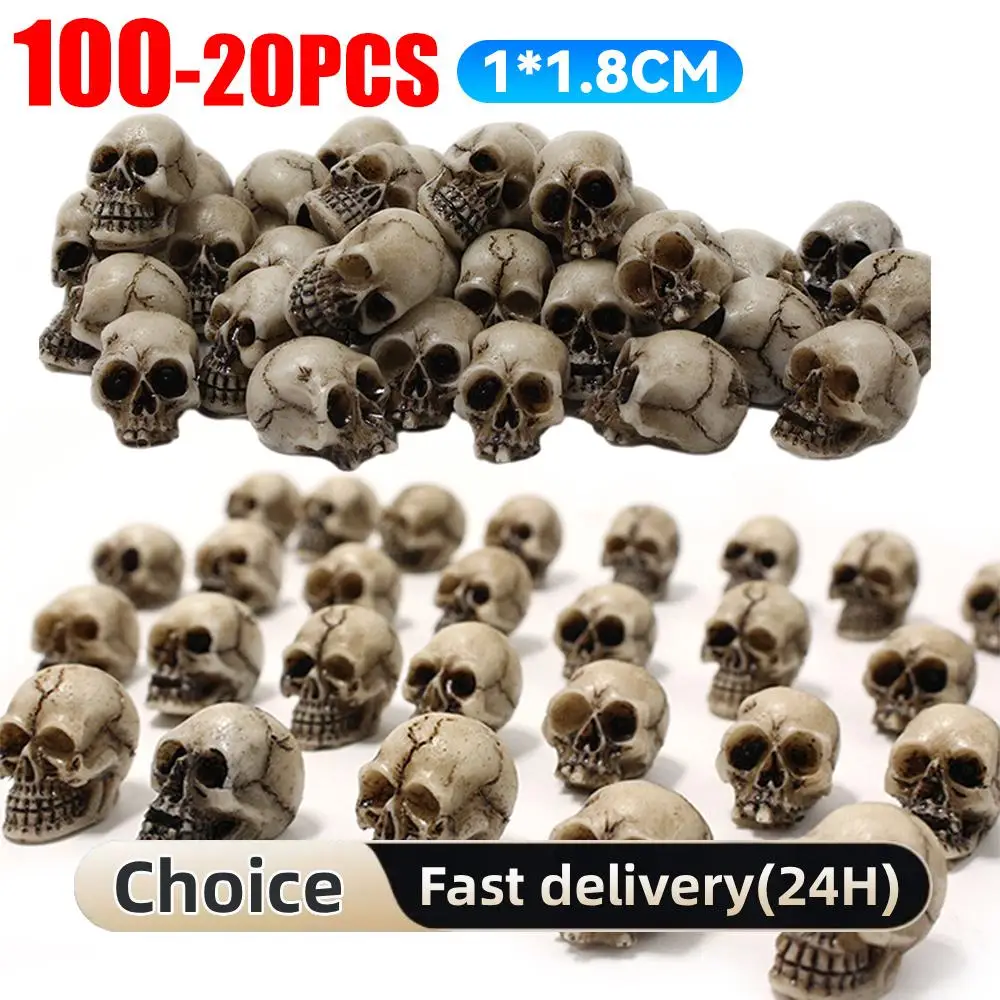 Gothic Totenkopf Skulpturen Sammlerstück Halloween Skelett Statuen Ornament Kreative Festival Mottoparty Spukhaus Dekor