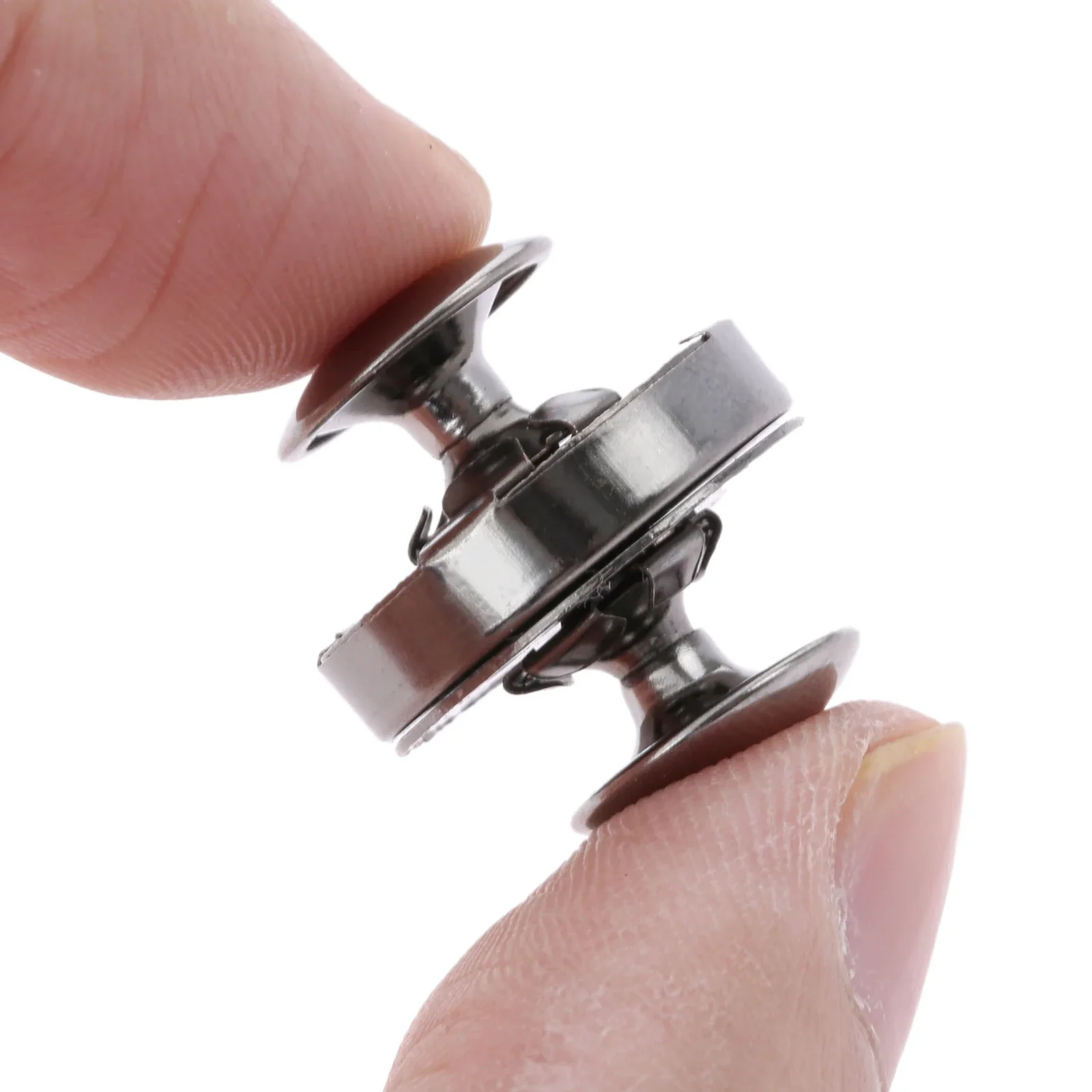 10 Sets Metal Magnetic Snaps Double Rivet Clasps Buttons Fasteners Buckles Leather Bag Purse Clothes Sewing Accessories 14/18mm