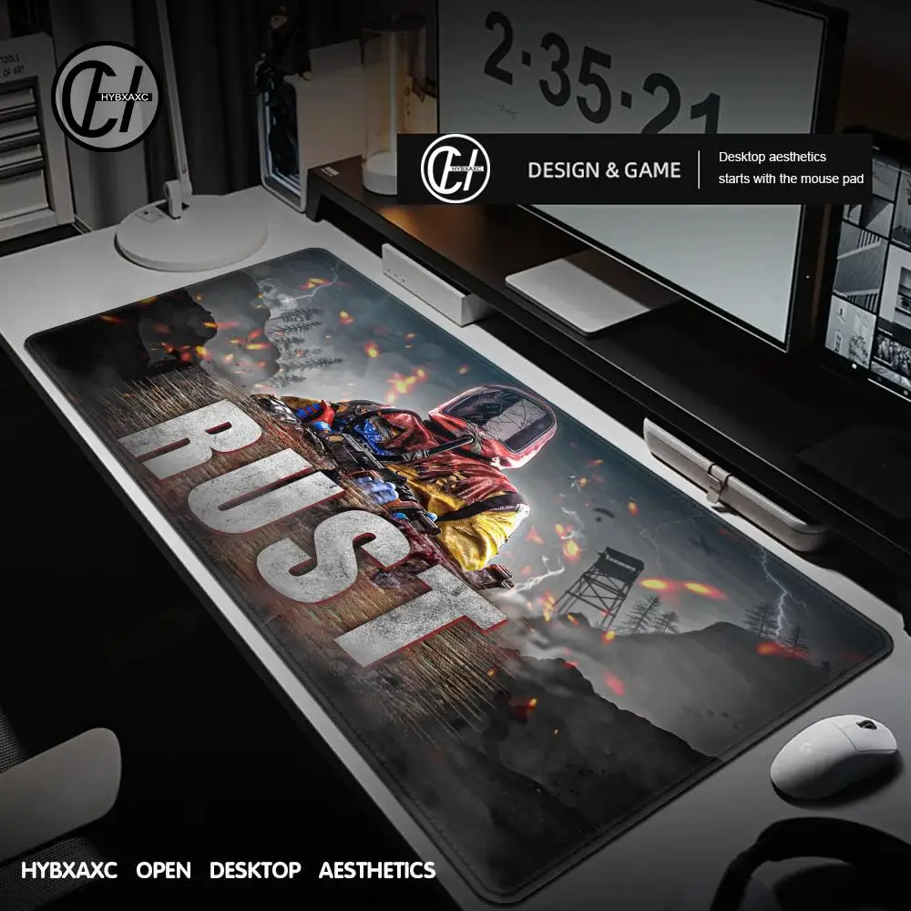 Rust Mouse Pad Large Gaming Mousepad PC Gamer Computer Office Mouse Mat XXL Carpet Keyboard Mat Desk Pad Laptop Mausepad