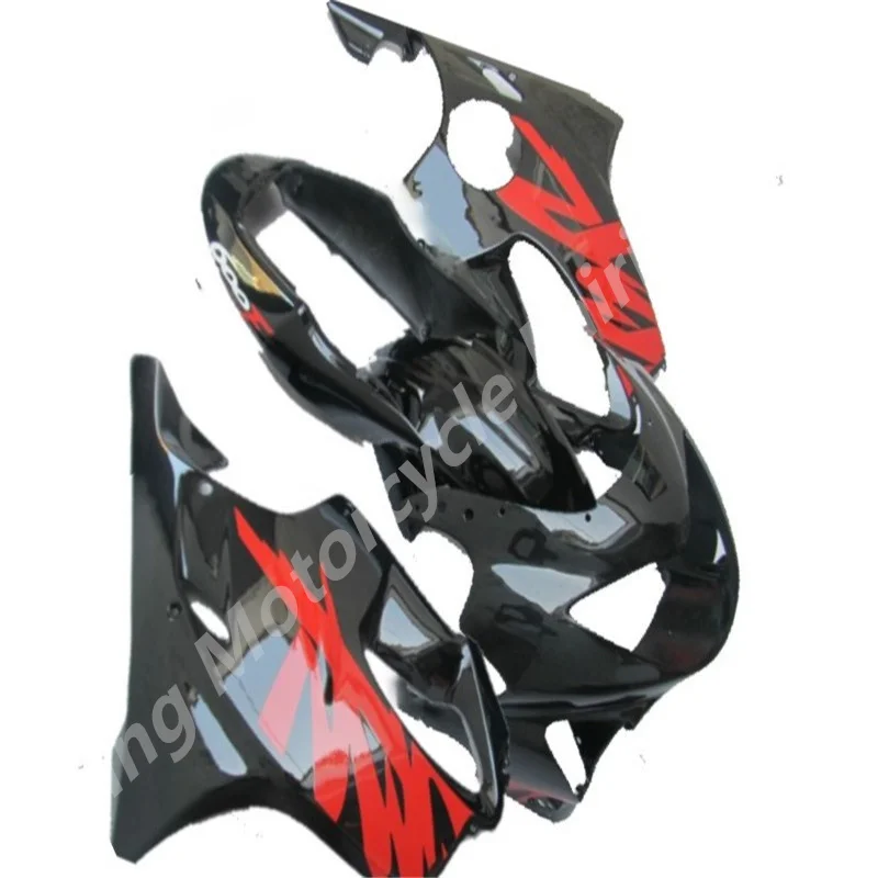 Perfect Fitment Fairings Kit for HONDA CBR600 F4  CBR600F4 1999 2000 CBR600 Injection 99 00  black red Bodywork Set