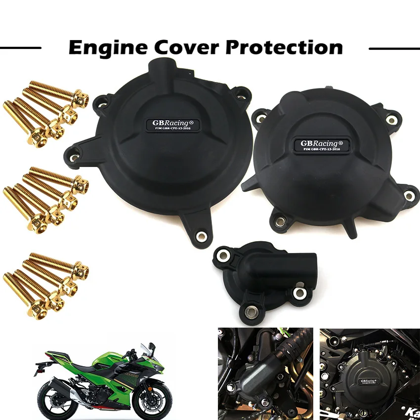 Motorcycles Engine Cover Protection Case For Case GB Racing For KAWASAKI Ninja400 Z400 2018-2024 GBRacing Engine Covers