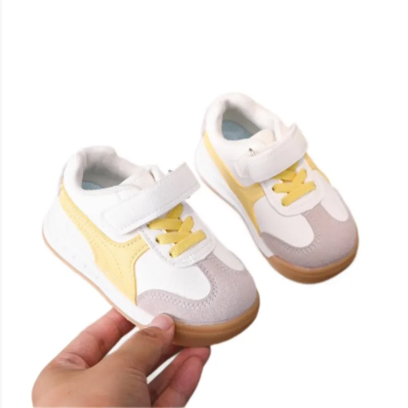 

Children's low top board shoes 2025 autumn new style boys' casual shoes girls' sports shoes soft soled baby training shoes 21-30